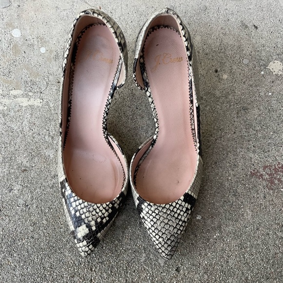 J Crew Lucie pumps in snake-embossed leather - Picture 3 of 4